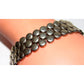 Vintage Mexican 925 Sterling Silver Statement Bracelet 71G -