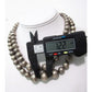 Vintage Mexican Sterling Silver Beads Double Strand Necklace