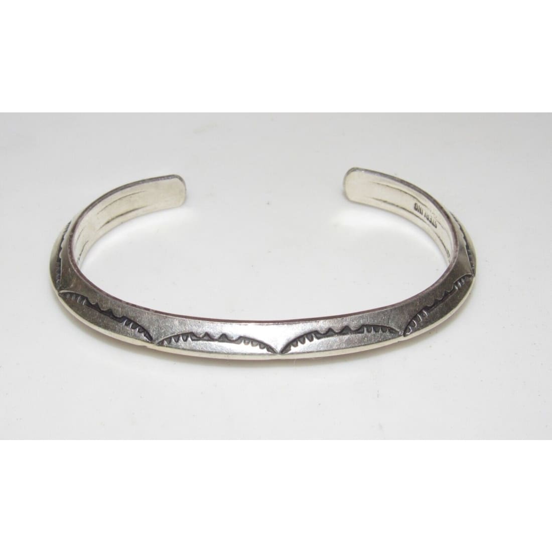 Vintage Navajo Carinated Ingot Cuff Bracelet Sterling Silver