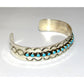 Vintage Zuni Snake Eyes Bracelet Native American Sterling Silver Turquoise Stacker Cuff Sleeping Beauty Turquoise The Southwestern Style Gallery