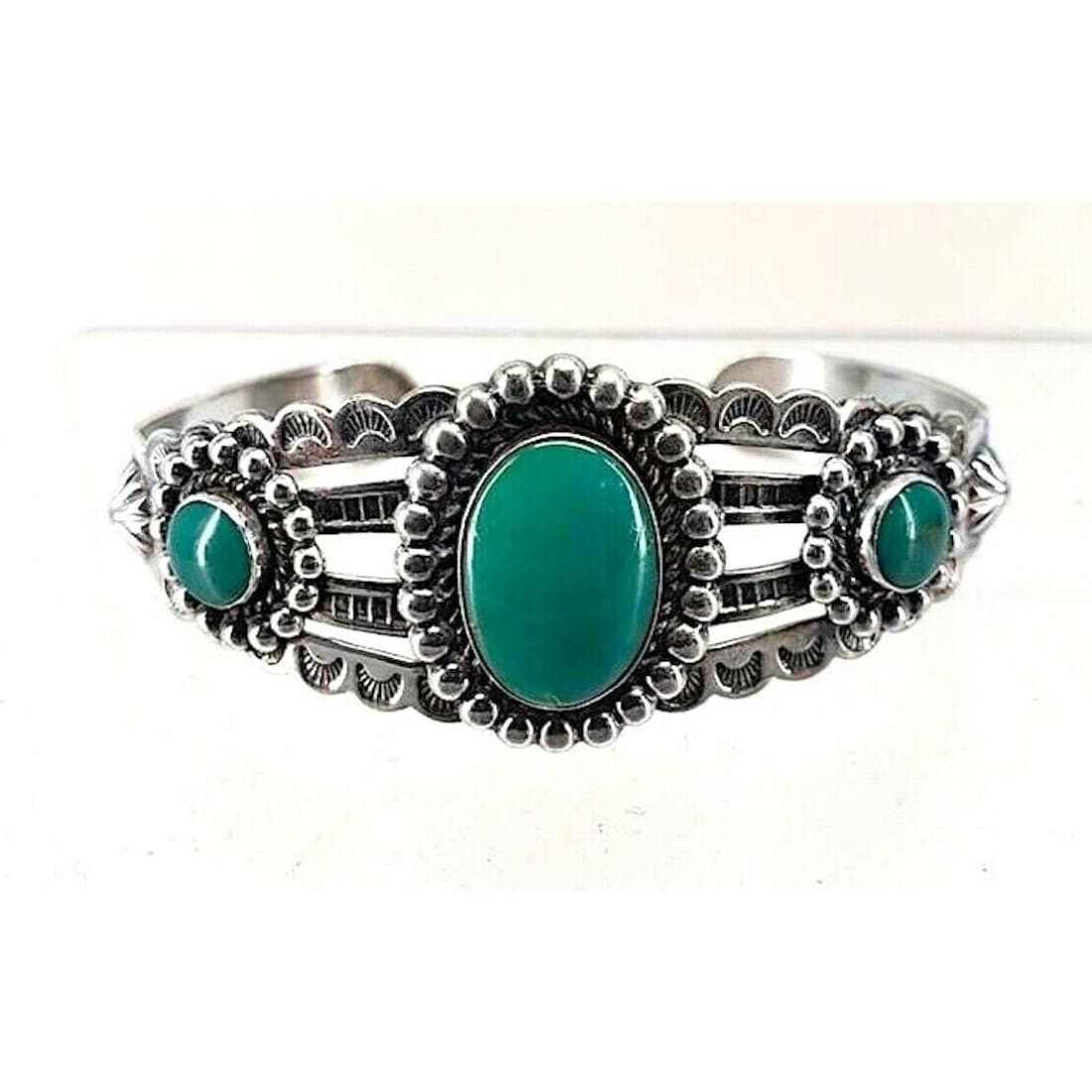 VTG Native American Cuff Bracelet Bell Trading Turquoise 