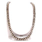VTG Navajo 12mm Pearls Necklace Sterling Silver Stamped 