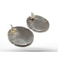 VTG Navajo Black Jet Onyx Post Earrings Sterling Silver 