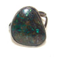 VTG Navajo Chrysocolla Turquoise Ring Size 12 Sterling 