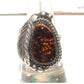 VTG Navajo Fire Agate Ring Size 7 Sterling Silver Native 