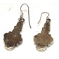 VTG Navajo Gaspeite Cluster Dangle Earrings Sterling Silver 