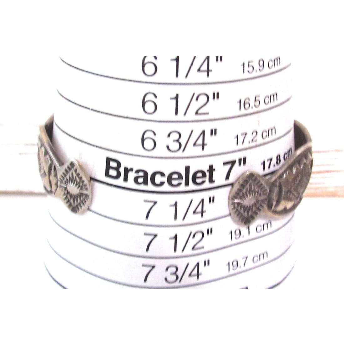 VTG Navajo Ingot Stacker Cuff Bracelet Sterling Silver 