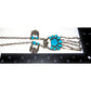 VTG Navajo Kingman Turquoise Squash Blossom Necklace 