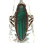 VTG Navajo Malachite Turquoise Ring Size 8.5 Sterling Silver