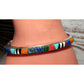 VTG Navajo Multi Stone Inlay Stacker Cuff Bracelet Sterling 