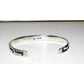 VTG Navajo Multi Stone Inlay Stacker Cuff Bracelet Sterling 