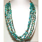 VTG Navajo Multi Strand Heishi Necklace Turquoise Rolled 