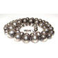 VTG Navajo Pearls Necklace Graduated Beads Sterling Silver 