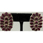 VTG Navajo Purple Sugilite Cluster Earrings Larry Moses 