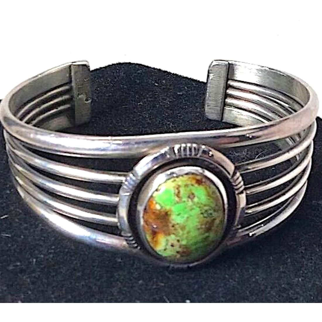 VTG Navajo Royston Turquoise Cuff Bracelet Sterling Silver