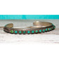 VTG Navajo Snake Eye Cerrillos Turquoise Ingot Sterling 