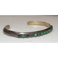 VTG Navajo Snake Eye Cerrillos Turquoise Ingot Sterling 