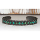 VTG Navajo Snake Eye Cerrillos Turquoise Ingot Sterling Cuff