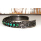 VTG Navajo Snake Eye Cerrillos Turquoise Ingot Sterling Cuff