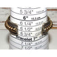 VTG Navajo Sterling Silver 12K Gold Cuff Bracelet Nora Tahe 