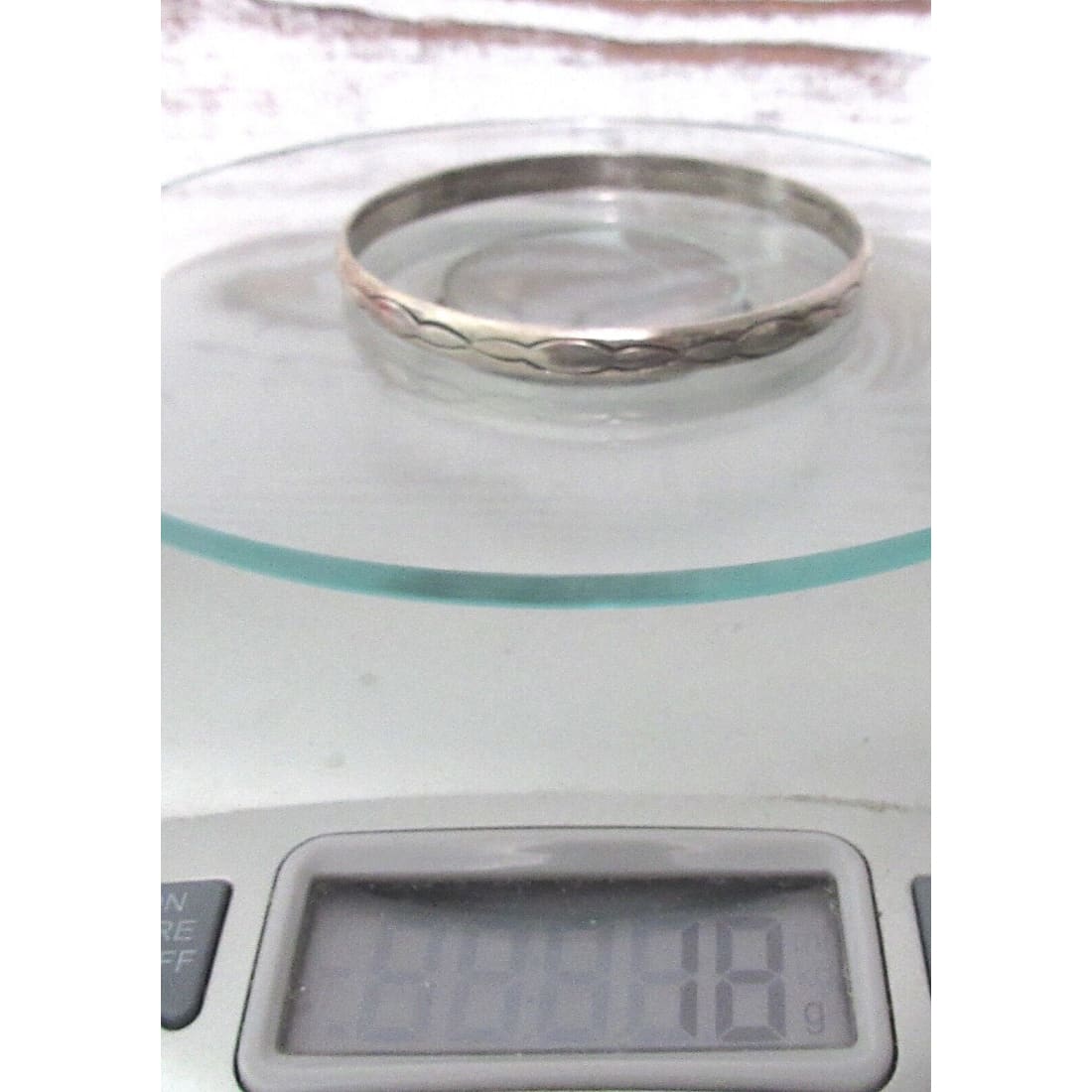 VTG Navajo Sterling Silver Bangle Bracelet 8 Nora Tahe - 