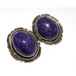 VTG Navajo Sugilite Clip On Earrings Sterling Silver Patrick