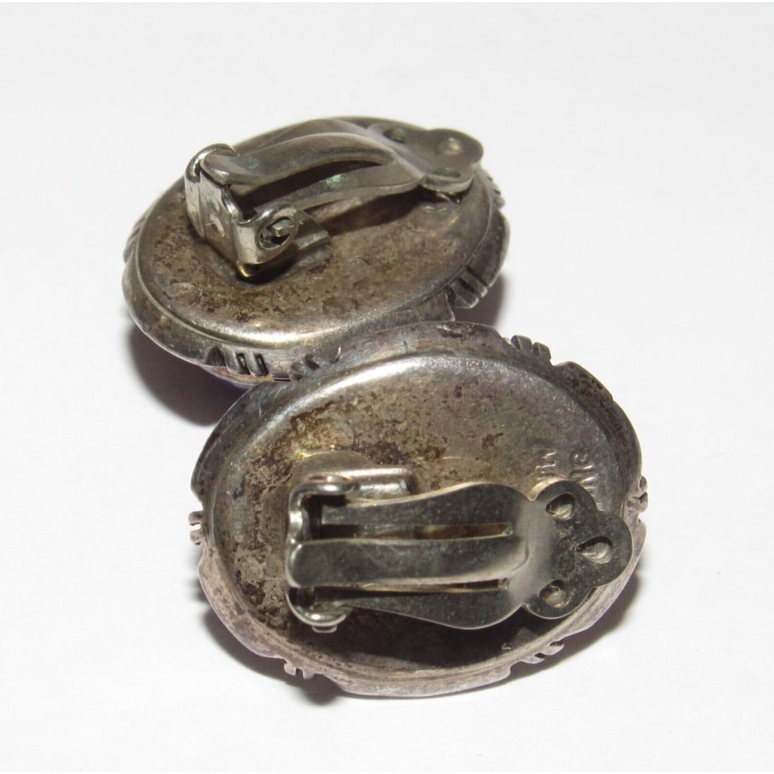 VTG Navajo Sugilite Clip On Earrings Sterling Silver Patrick