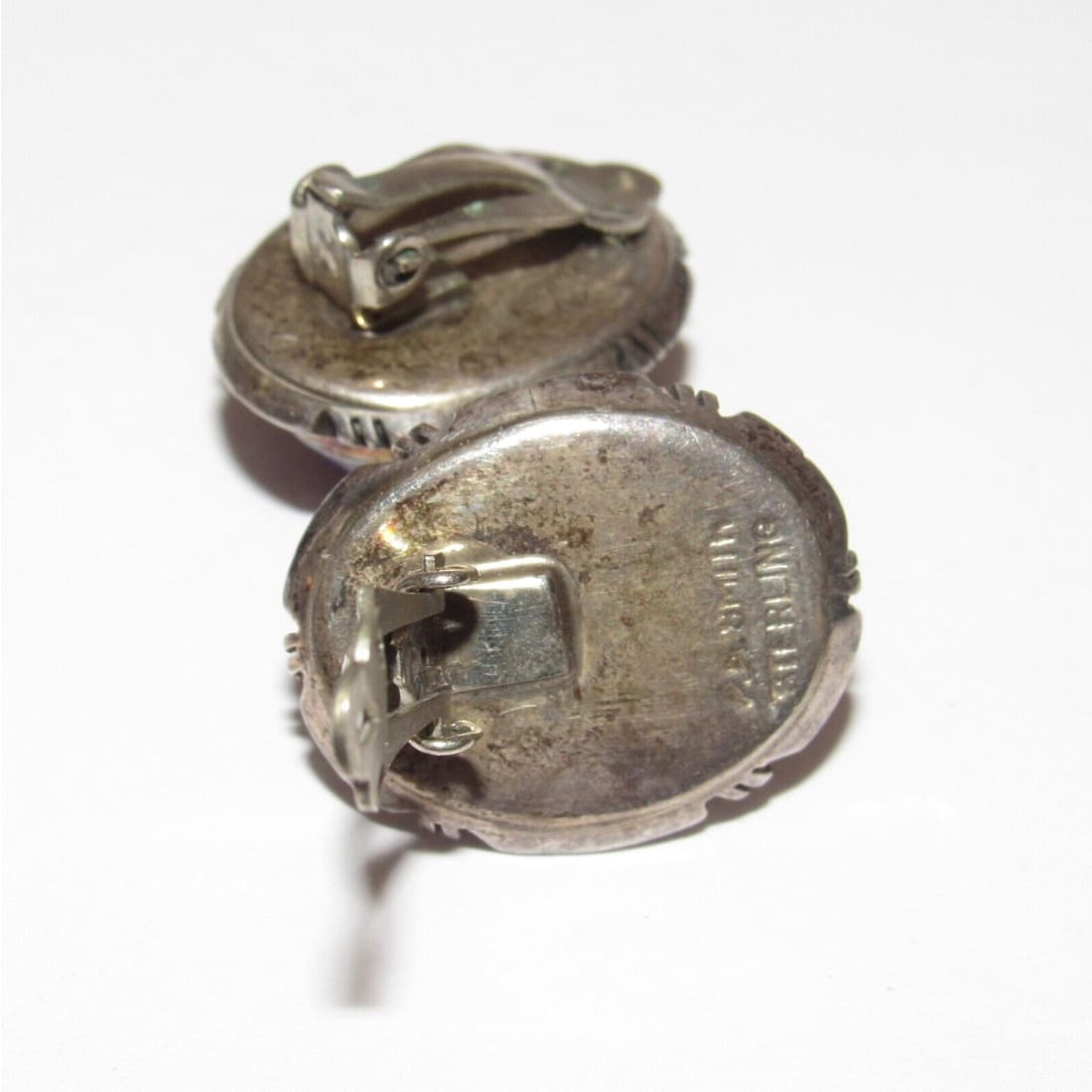 VTG Navajo Sugilite Clip On Earrings Sterling Silver Patrick
