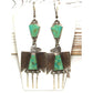 VTG Navajo Thunderbird Dangle Earrings Royston Turquoise