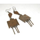 VTG Navajo Thunderbird Dangle Earrings Royston Turquoise