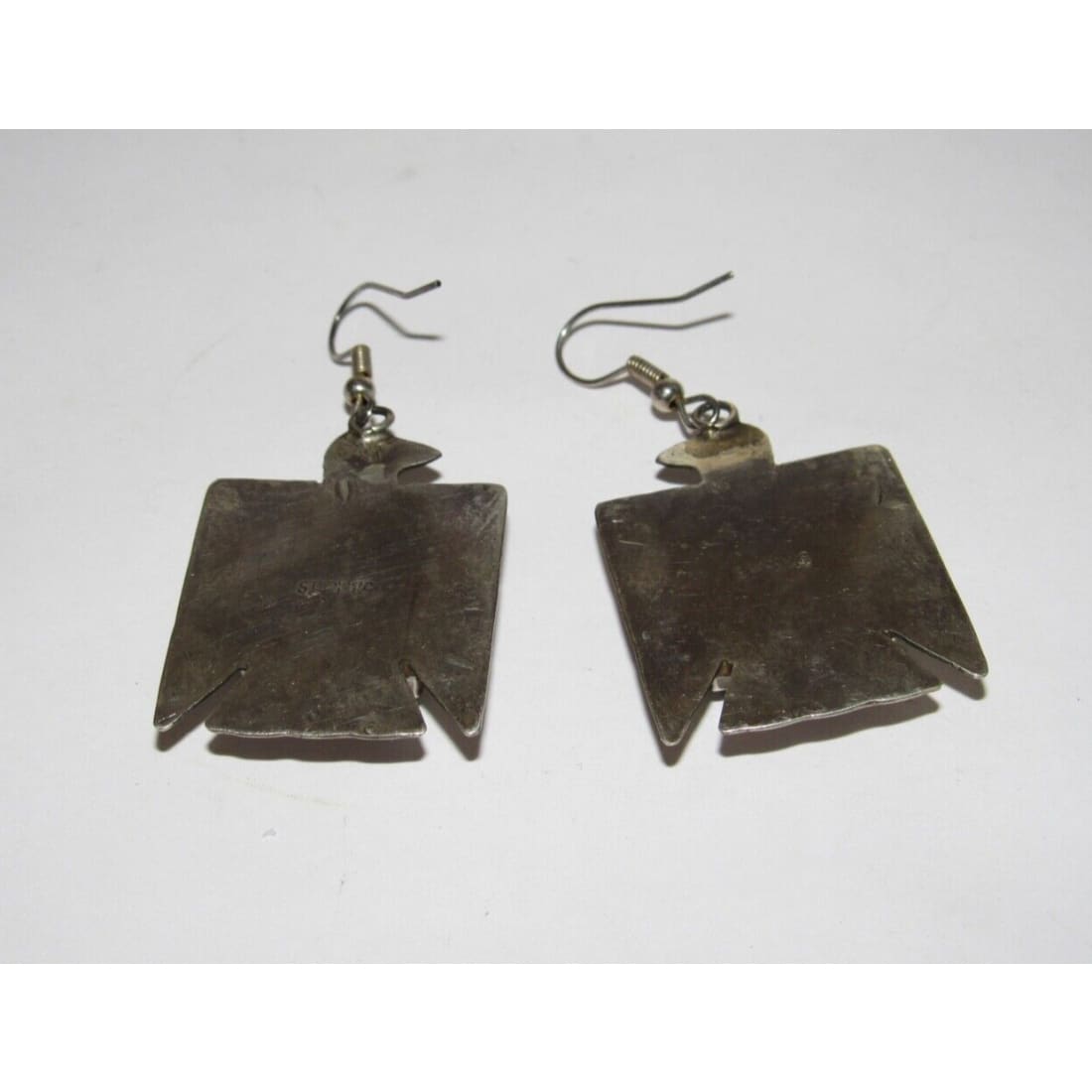 VTG Navajo Thunderbird Dangle Earrings Royston Turquoise 