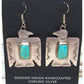 VTG Navajo Thunderbird Earrings Hand Stamped Sterling Silver