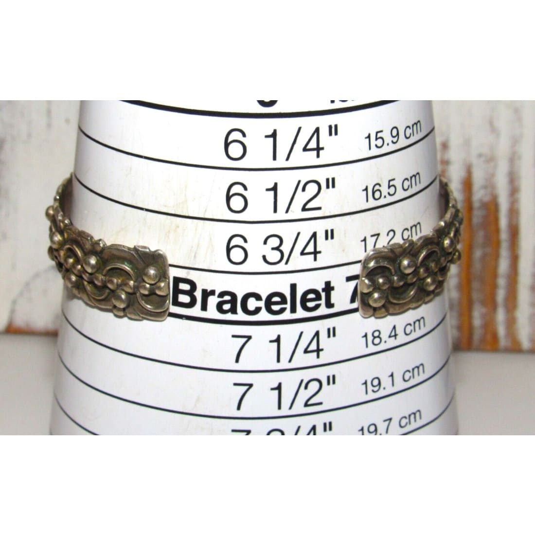 VTG Navajo Turquoise Bear Cuff Bracelet Sterling Silver 