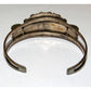 VTG Navajo Turquoise Cluster Cuff Bracelet Sterling Silver L