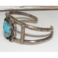 VTG Navajo Turquoise Cuff Bracelet Sterling Silver Old Pawn 