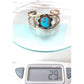 VTG Navajo Turquoise Cuff Bracelet Sterling Silver Old Pawn 