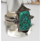 VTG Navajo Turquoise Ring Size 11 Sterling Silver Native 