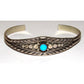 VTG Navajo Virgil Begay Turquoise Cuff Bracelet Sterling 