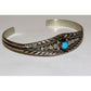 VTG Navajo Virgil Begay Turquoise Cuff Bracelet Sterling 