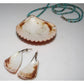 VTG Santo Domingo Orange Spiny Kingman Turquoise Heishi 