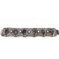 VTG TAXCO Amethyst Panel Bracelet Sterling Silver Pre-Eagle 