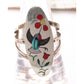 VTG Zuni Inlay Hummingbird Ring Size 8 Sterling Silver Sammy