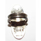 VTG Zuni Inlay Quail Bird Ring Size 7 Q Quam Sterling Silver