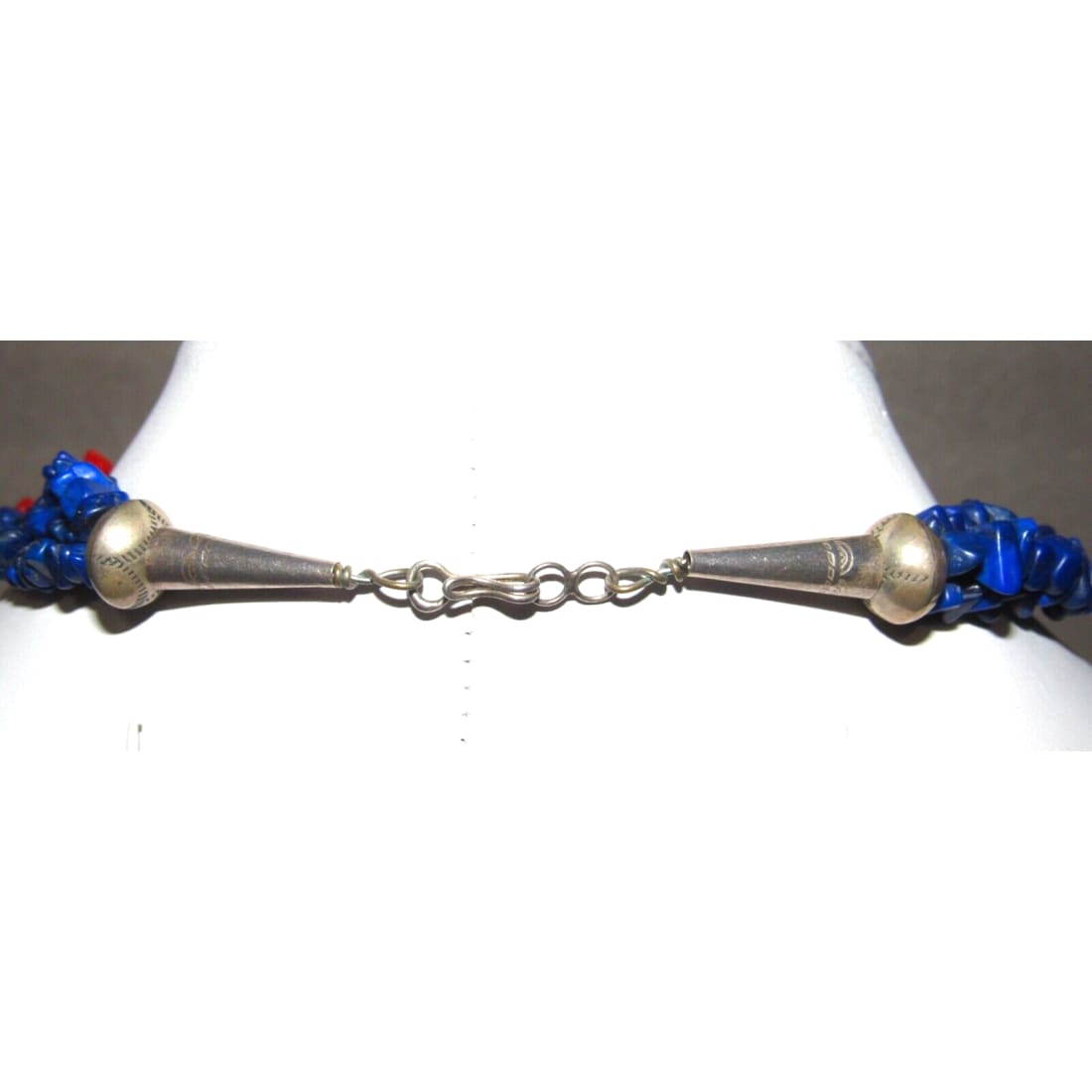 VTG Zuni Lapis Necklace with Pendant Sterling Silver Raymond
