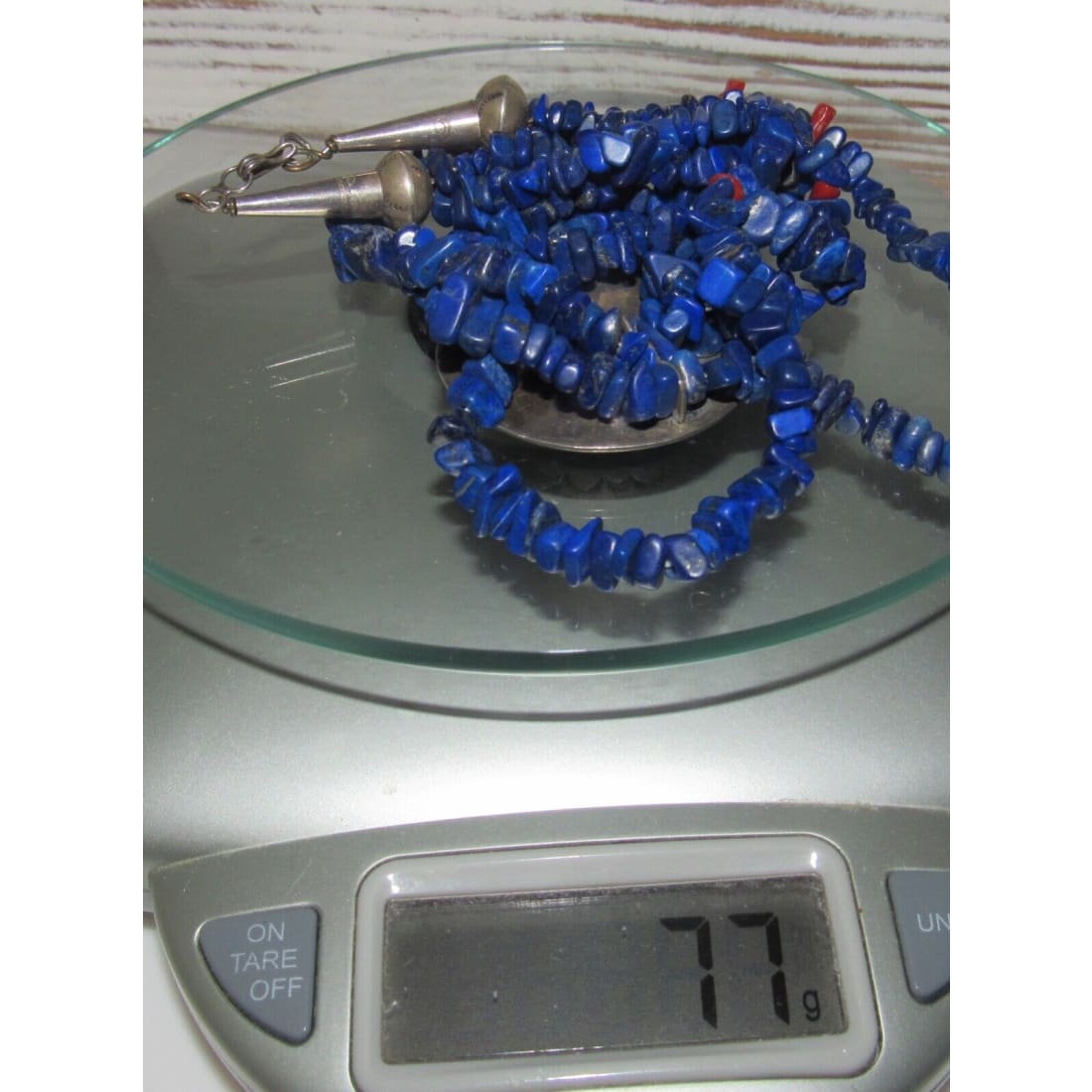 VTG Zuni Lapis Necklace with Pendant Sterling Silver Raymond