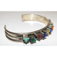 VTG Zuni Lloyd Tsalabutie Multi Stone 3D Sterling Silver 
