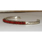 VTG Zuni Mediterranean Coral Snake Eye Cuff Bracelet 