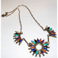 VTG Zuni Petit Point Turquoise Sugilite Lapis Coral Necklace