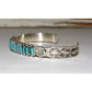 VTG Zuni Sleeping Beauty Turquoise Cuff Bracelet Sterling
