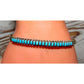 VTG Zuni Sleeping Beauty Turquoise Snake Eye Cuff Bracelet